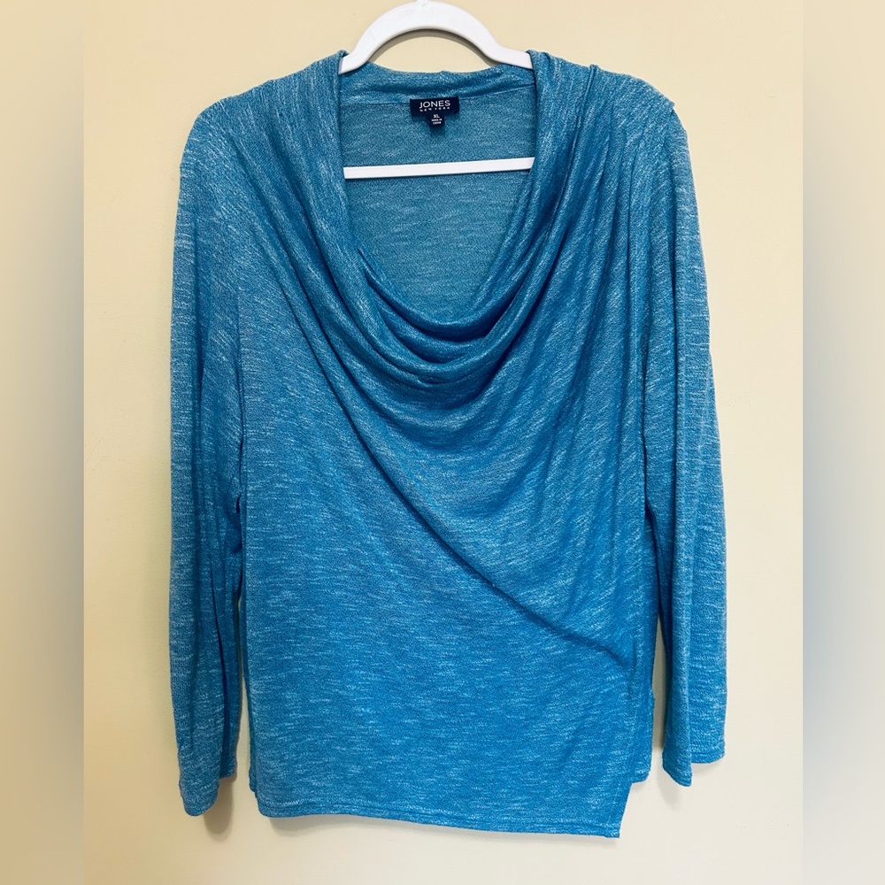 Beautiful blue knit sweater